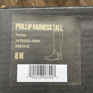 Frye Phillip harness tall boot / Smoke